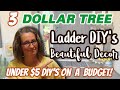 3 Dollar Tree Summer LADDER DIY's | BEAUTIFUL Decor on a BUDGET | QUICK & EASY DIY's