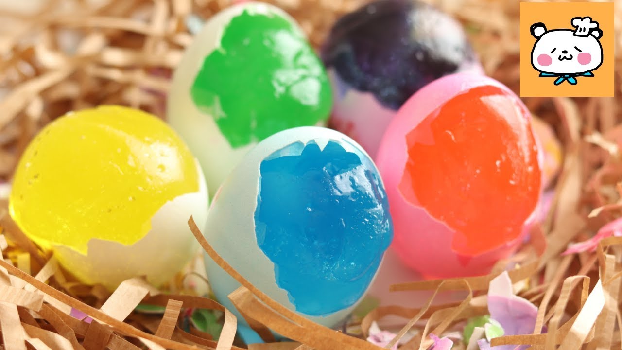 カラフルたまごのイースターエッグゼリー Colorful Easter Egg Jello｜HidaMari Cooking