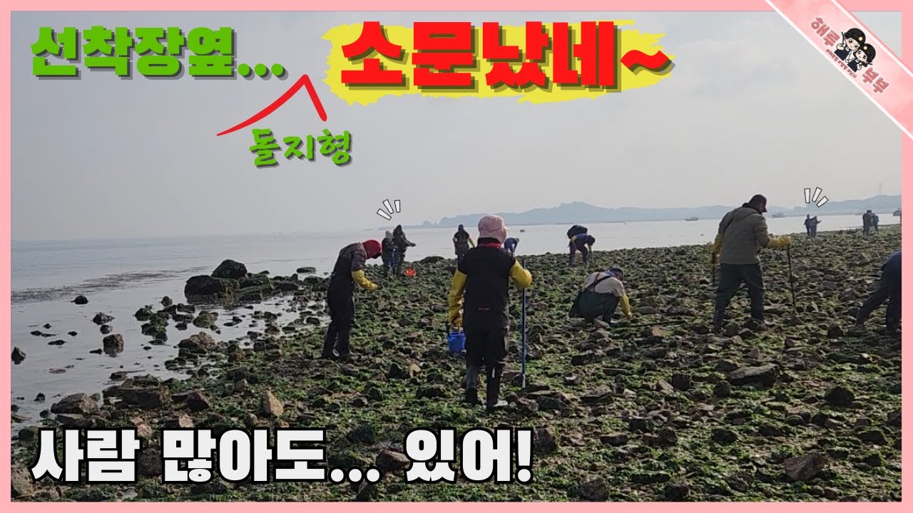 선착장 돌 지형에 엄청난 사람들이 모여도 이런곳에 대물이!!