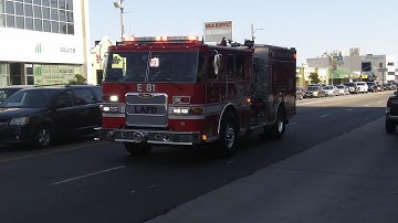 LAFD Engine 81 Responding