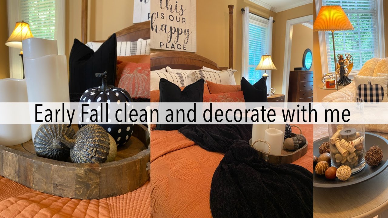 PRIMARY BEDROOM FALL DECORATE WITH ME | DECORATE WITH ME FOR FALL | FALL BEDROOM DECOR 2022