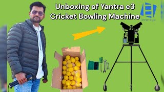 Unboxing of Leverage Yantra e3 Automatic Cricket Bowling Machine #cicket #bowlingmachine #leverage