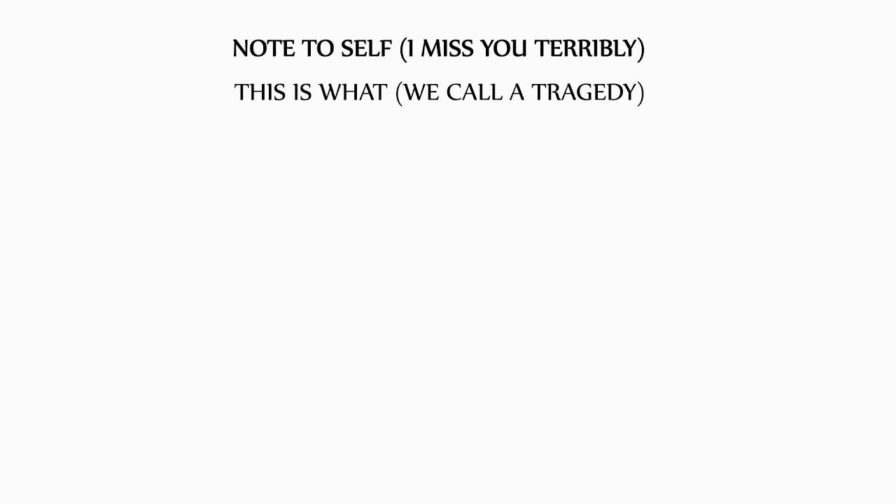 Note to Self *LYRICS*- From First to Last - YouTube