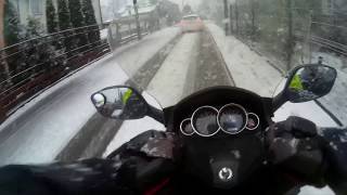 20171120 pierwszy atka zimy na skuterze