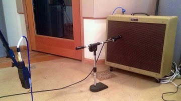 How to record guitar amp with a close and far microphone using Logic Pro!