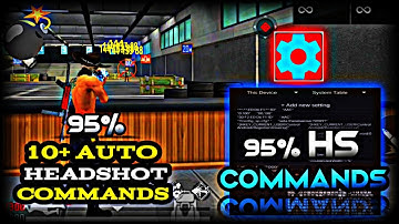 95% Auto Headshot 10+ PREMIUM COMMANDS 😎 || command ||headshot command || Set Edit Commands |Setedit