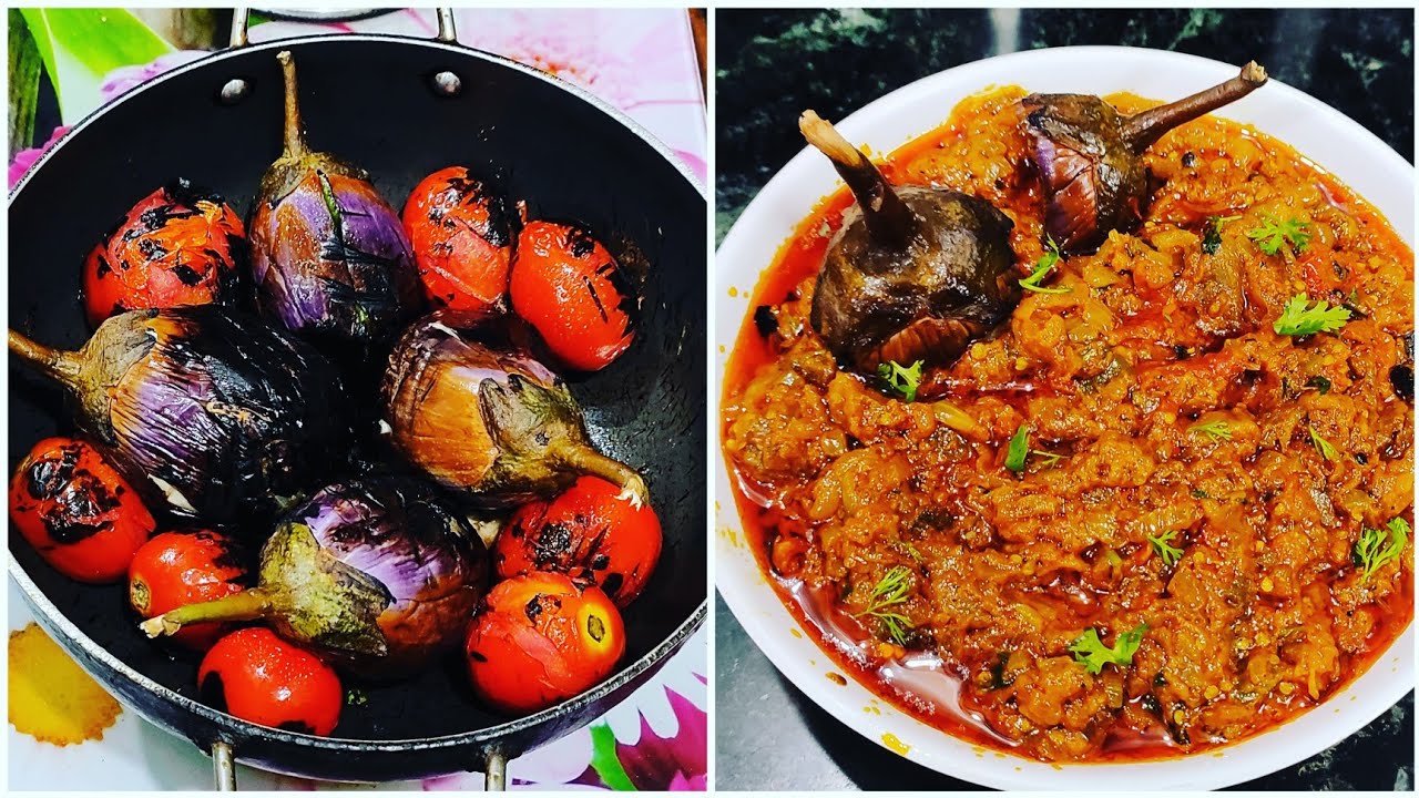 Baigan ka bharta ki recipe // baigan ka chokha // baigan tamatar ka