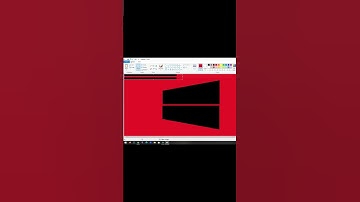 How to draw Windows 10 logo Using MS Paint | How to draw on your computer #shorts #shortvideo