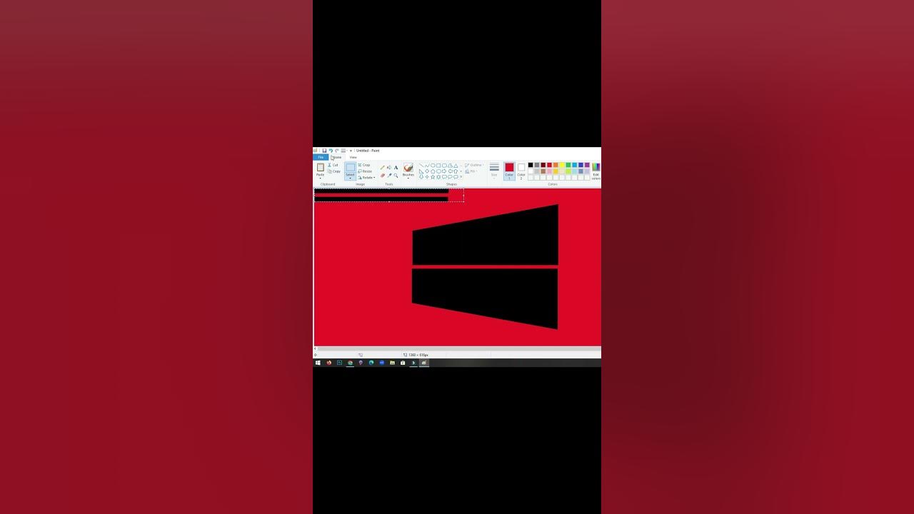 How to draw Windows 10 logo Using MS Paint How to draw on your
