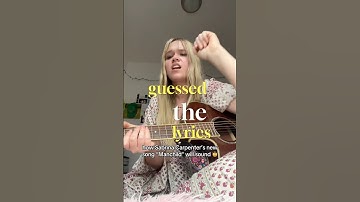 Fans predicted the lyrics to Sabrina’s song Manchild!