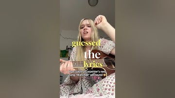 Fans predicted the lyrics to Sabrina’s song Manchild!