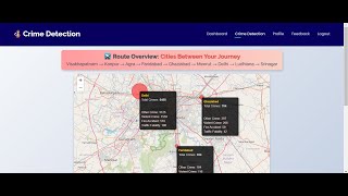 Crimeless Travel - Crime Risk Prediction for Travellers Using Machine Learning and Google Maps API