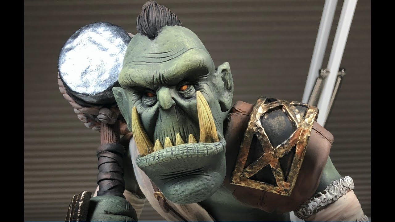 Ace of Clay Orc Sculpture YouTube
