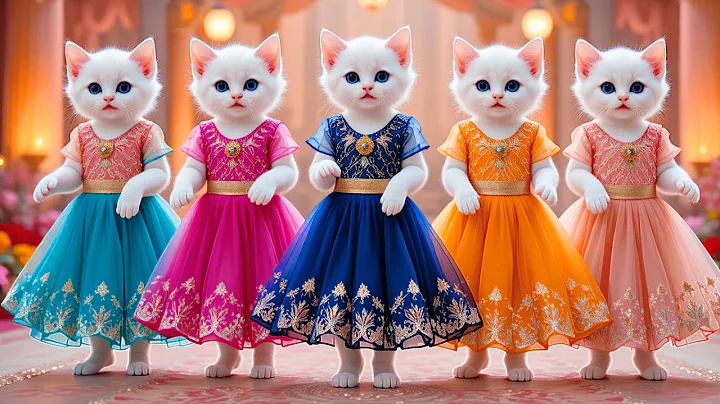 Video 11756351: cat funny dance cartoon, cute cat dance