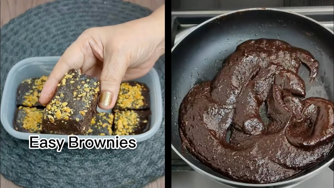 EASY BROWNIES RECIPE NO OVEN BAKED BROWNIES HOW TO MAKE Panlasang