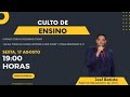 CULTO DE ENSINO -  TEMA: CUIDADO COM AS PEQUENAS COISAS