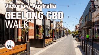 Geelong CBD Walk: Regional Victoria🚶‍♀️【4k】