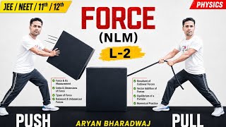 FORCE (NLM) L-2 🔥 | Types of Force + Balanced & Unbalanced Force@INDIAVIVES