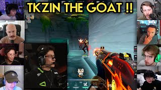 Valorant Streamers React To LOUD TKZIN UNREAL ACE vs EDG At VCT Champions