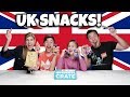 AMERICANS TRY BRITISH SNACKS!!! Snack Crate UK  Edition Challenge!