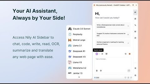 Nily AI Lifetime Deal : AI assistant to access 20+ models to write content, & create images