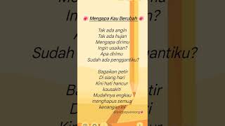Download Lagu Mengapa Kau Berubah - Bagaikan petir di siang hari Kini hati hancur kausakiti ~ Valdy Nyonk . Lyrics MP3 Download Lagu Mengapa Kau Berubah - Bagaikan petir di siang hari Kini hati hancur kausakiti ~ Valdy Nyonk . Lyrics MP3