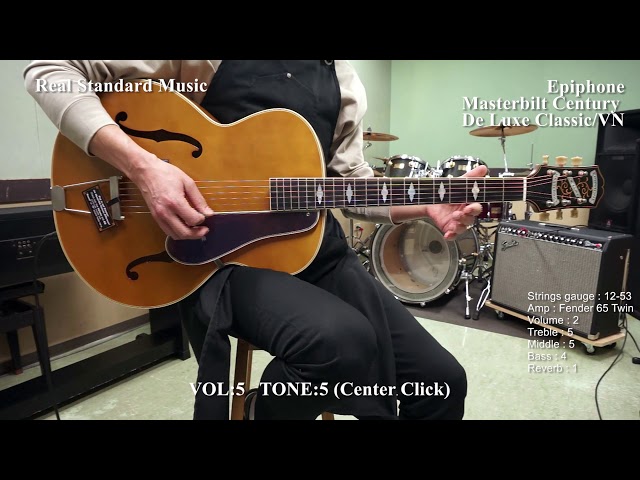 Epiphone Masterbilt Century De Luxe Classic/VN - YouTube