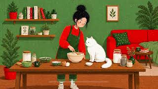 Morning Baking & Soft Jazz ☕ Cozy Home Kitchen with My Cat | Enjoy Your Day screenshot 4