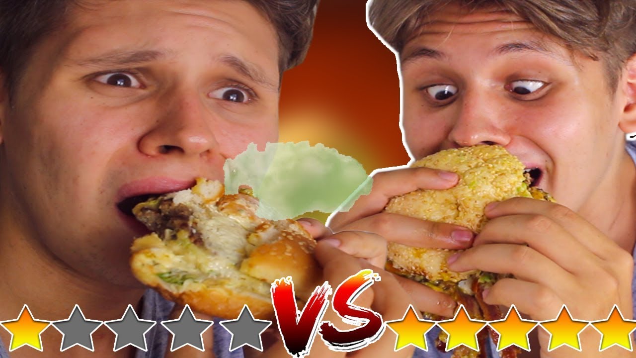1 Sterne BURGER🤢 vs 5 Sterne BURGER😍🍔(Essens-Test🍔)