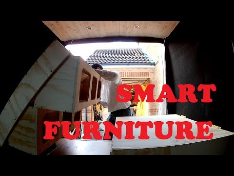 Off-Grid Van Conversion Project (Part 5) - Smart Furniture Design And Build