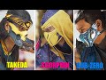 MK1 Takeda vs Sub-Zero and Scorpion intro-dialogues