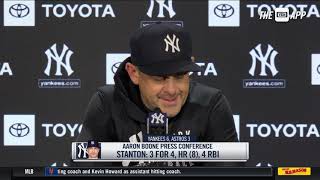 Aaron Boone breaks down the Yankees' 6-3 victory over the Astros