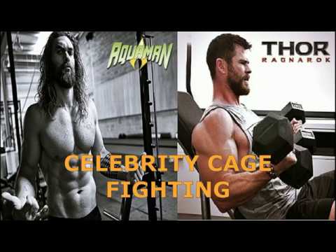 Celebrity Cage Fighting: Jason Momoa vs Chris Hemsworth Celebrity Cage Fighting: Jason Momoa vs Chris Hemsworth