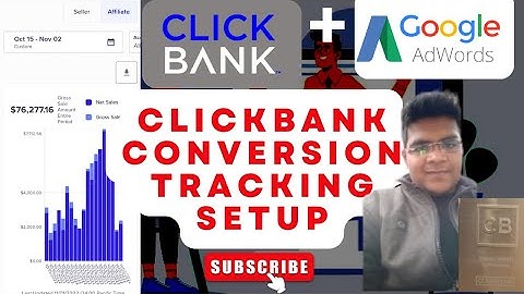Step-by-Step Clickbank Conversion tracking setup - Track your sales Data and improve your campaign