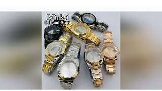 Miuksi 36mm/40mm watch case sapphire glass fit NH35 NH36 NH34 ETA2824 2836 Miyota8205 8215 PT5000 Mi