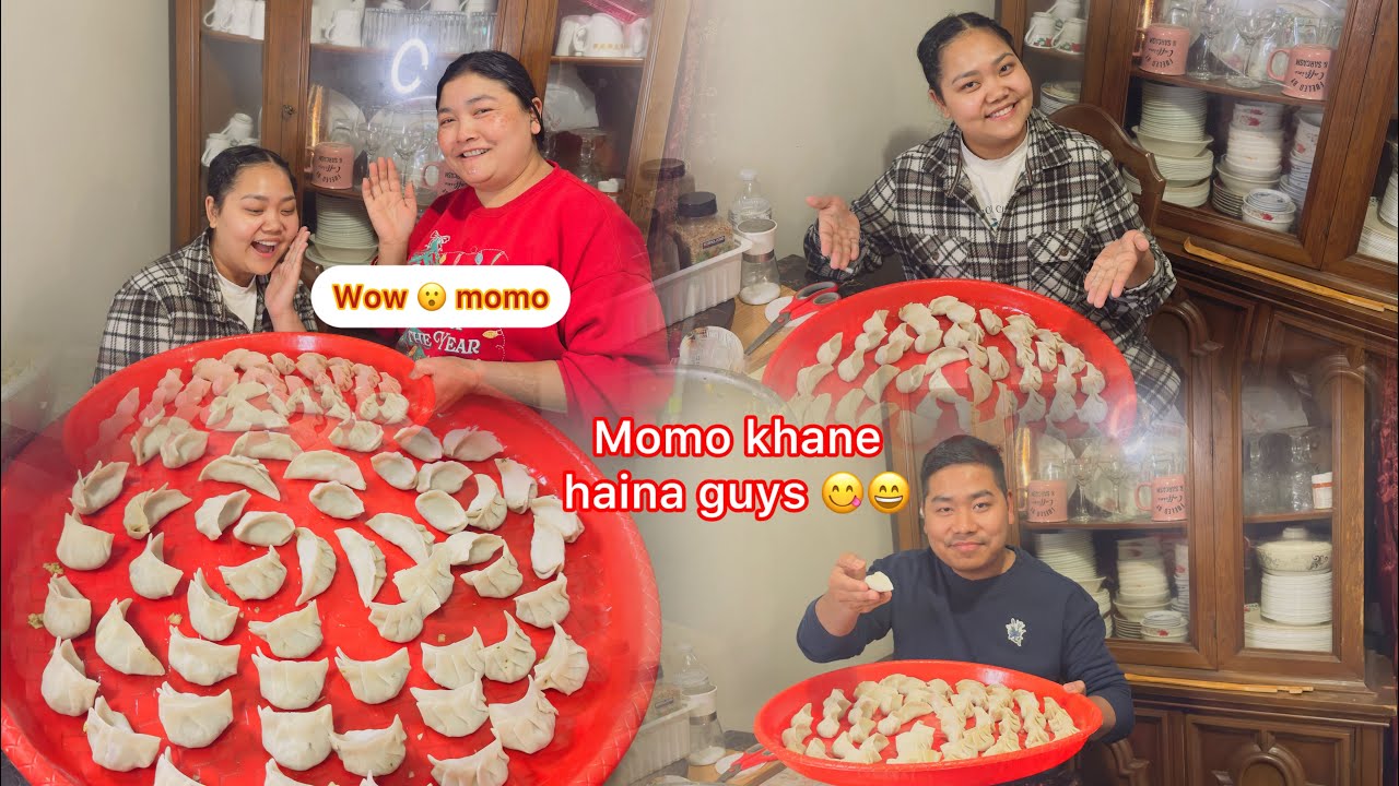 Momo Khane Haina Ta Guys 😄 Hami le Chai Khayau la Guys 🤗😍 Momo 😋