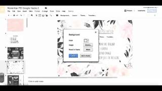 Changing Background on Google Slides