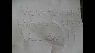 Ukraine Vocoder: Elektronika EM 26 Vocoder/Strings
