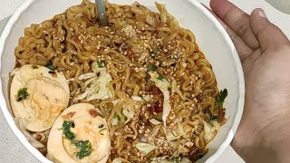 My healthy take on not-so-basic everyday Ramen #ramennoodles #ramen #ramyeon #ramenbowl #ottogi #jin