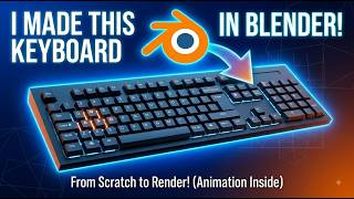 I Animated a 3D Keyboard in Blender! (Step-by-Step Breakdown) #blender3d #blenderanimation