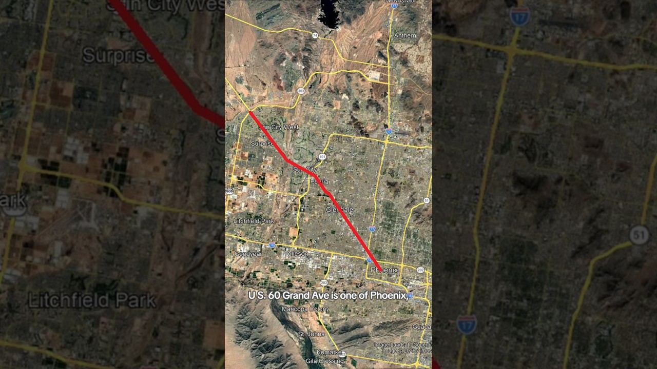 Why Phoenix, AZ'S Weirdest Most Useful Highway Exists #geography