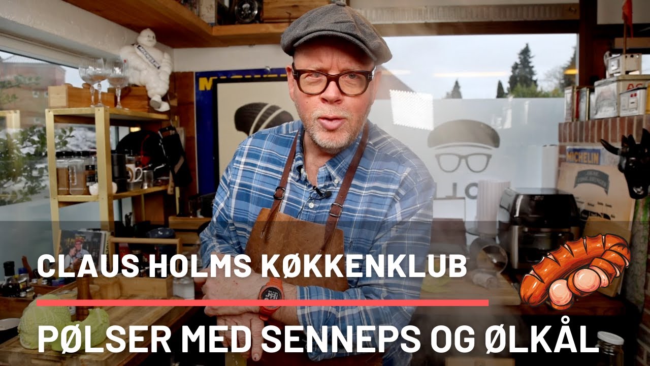 Pivfrække pølser med senneps og ølkål. Mad med sydfynsk sjæl! Holm fyrer den af i det fynske køkken!