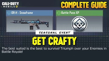 COD MOBILE GET CRAFTY SEASONAL EVENT | HOW TO COMPLETE GET CRAFTY SEASONAL EVENT CALL OF DUTY MOBILE