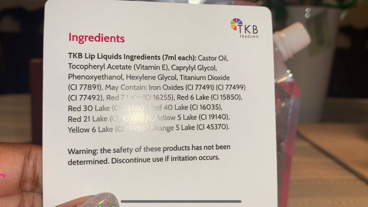 TKB Lip Liquid - Pigment Red - Highly Pigmented Cosmetic Lip Color