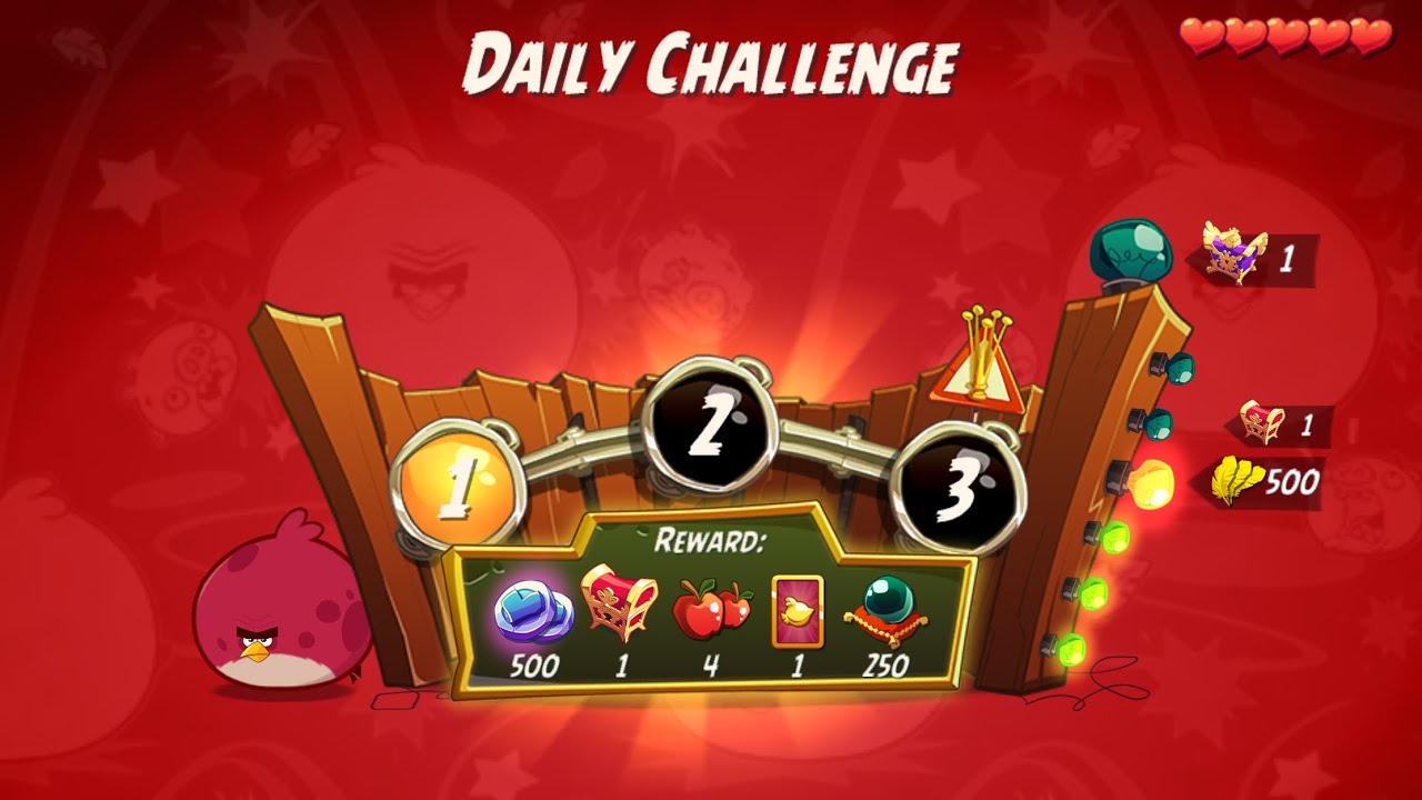 DC 4-5-6 Rooms - No Red,Blues,Chuck,Matilda - Daily Challenge, Angry Birds 2