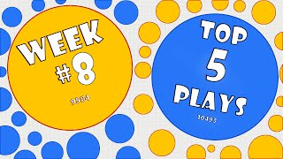 TOP 5 PLAYS OF THE WEEK #8 // Agar.io