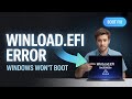 Stuck on the "winload.efi" Blue Screen recovery error on Windows 11?