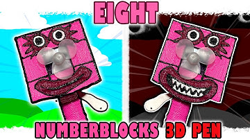 Incredibox Sprunki oc Eight (van Numberblocks) fase 4 met 3D-pencompilatie