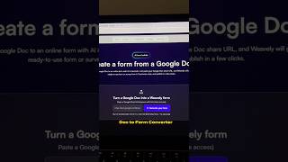 Free method to turn Google Docs into web forms. #weavely #googledocstutorial #onlineform