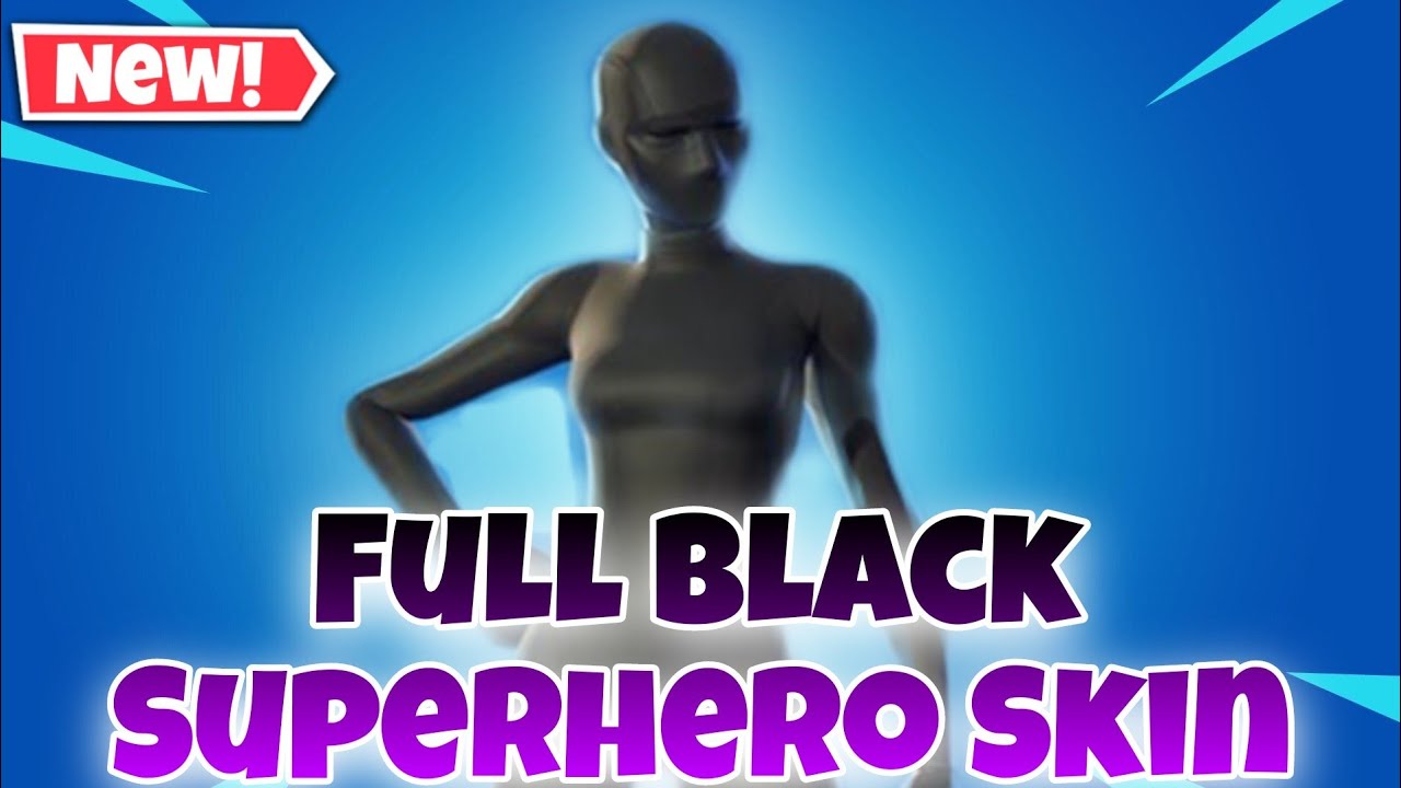 Full Black Superhero Skin in Fortnite !!! - YouTube